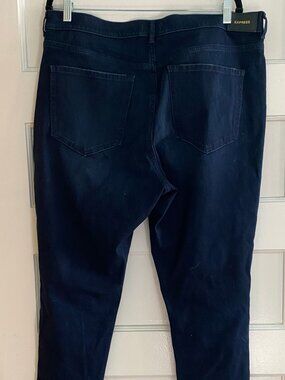 Express Cropped Skinny Jeans Dark Wash